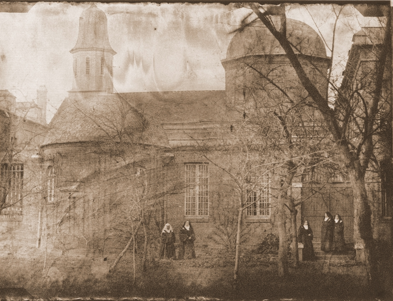 The Carmelite monastery at Lisieux photographed from outside its walls.